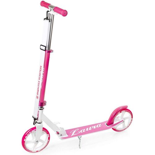 Trottinette Grande Roue Laura 200mm Raven Enfant Mixte Glisse Urbaine Blanc/Rose