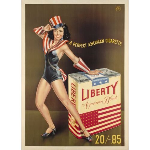 Affiche Liberty A Perfect American Cigarette