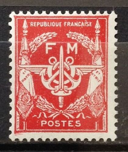 France - Fm Rouge (Impeccable N° 12) Neuf** Luxe (= Sans Trace De Charnière) - Année 1946 - N17515