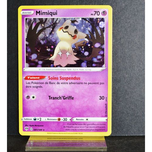 Carte Pokémon 081/189 Mimiqui 70 Pv Promo Neuf Fr