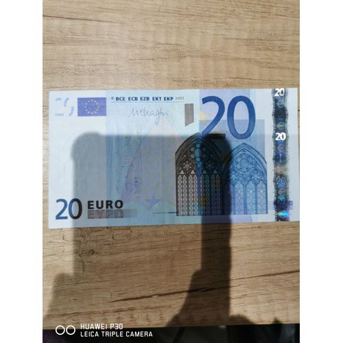 Billets 20€ 2002 Signature Draghi