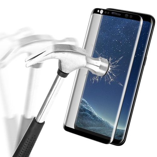 Kowi® Film Protecteur D'écran Verre Trempé Incurvé Samsung Galaxy S8 Plus - Protection Pour Samsung Galaxy S8 Plus - Noir