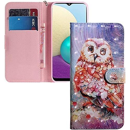 Pour Huawei Honor 9x Coque Portefeuille Effet 3d Peint En Premium Pu Cuir Rabat Magn¿¿Tique Cover Filp Stand Shell Bumper Housse Pour Huawei Honor 9x / 9x Pro A Brave Owl Bx.