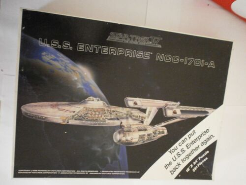 Puzzle Star Trek Iv Uss Enterprise Ncc-1701-A 551 Pièces 1986 Complet Et En Boite