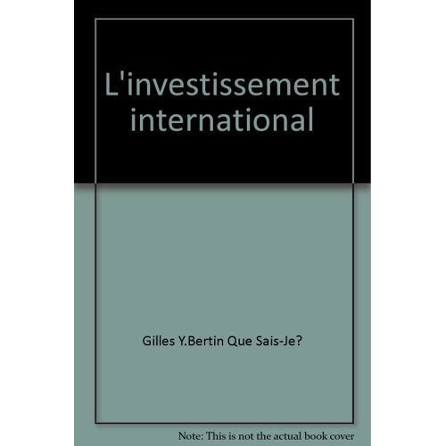 L'investissement International