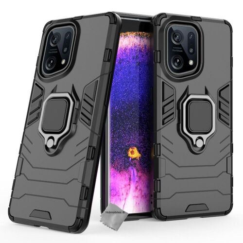 Housse etui coque rigide anti choc pour Oppo Find X5 5G + verre trempe - NOIR