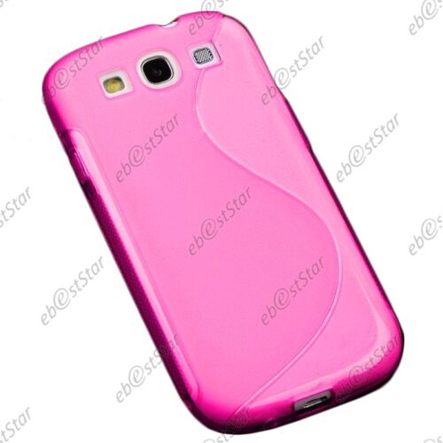 ebestStar ® Etui Housse Coque S-line Silicone Protection en Gel pour Samsung Galaxy S3 i9300 i9305, Couleur Rose [Dimensions PRECISES de votre appareil : 136.6 x 70.8 x 8.6 mm, écran 4.8'']