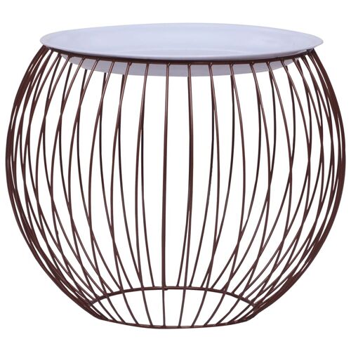 Table Basse Doré Ø 51 Cm - Vidaxl