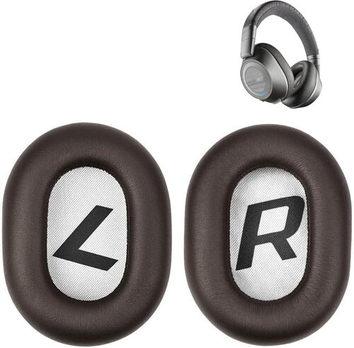 KAL-Oreillettes De Remplacement Prime Compatible Avec Les Casques Plantronics Backbeat Pro 2 Bluetooth Réduction De Bruit Coussinets D'Oreilles (Cuir Synthétique/Mousse À Mémoire)