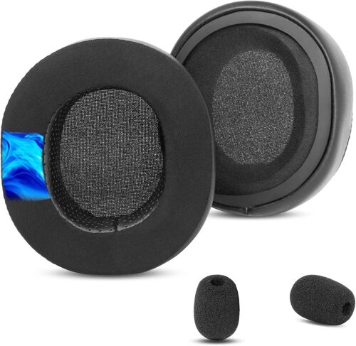 KAL-Earpads De Remplacement En Tissu Rafraîchissant Compatibles Avec Les Casques Steelseries Arctis5/Arctis3/Arctis9/Arctis7/Arctis1/Arctis Pro Wireless Gaming