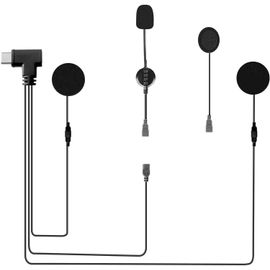 Écouteurs De Type C Pour Q8 Mesh Bluetooth Moto Intercom Accessoires 16 Broches