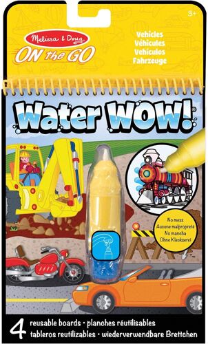 Melissa & Doug Pack Véhicules Crayon + Bloc De Coloriage Water Wow! Melissa & Doug