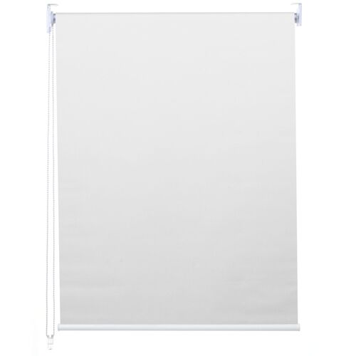Store Enrouleur De Fenêtre Occultant Protection Solaire Store À Tirage Latéral 70x230cm Opaque Blanc 04_0004453