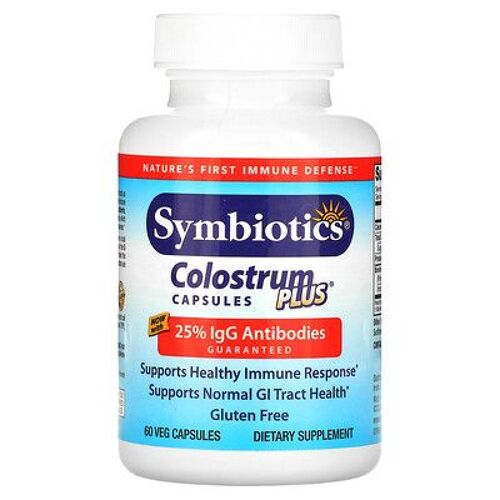 Symbiotics, Colostrum Plus, 60 Capsules Végétales 