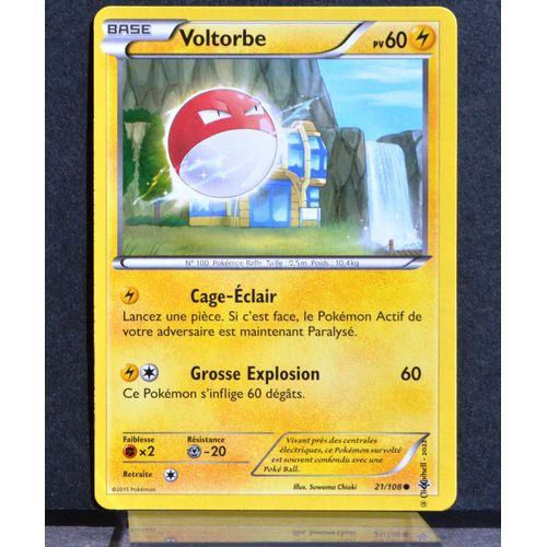Carte Pokémon 21/108 Voltorbe Xy06 Ciel Rugissant Neuf Fr