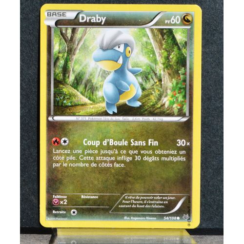 Carte Pokémon 54/108 Draby Xy06 Ciel Rugissant Neuf Fr