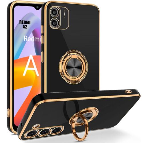 Coque Anneau Pour Xiaomi Redmi A2 Noir Luxe Fashion Antichoc Tpu Souple - Booling
