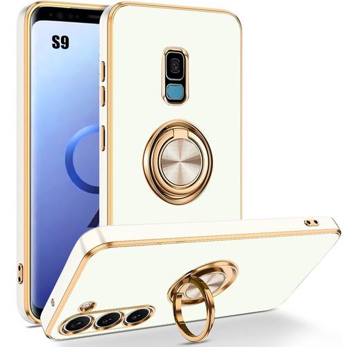 Coque Anneau Pour Samsung Galaxy S9 Antichoc Ultra Slim Anti-Rayure Blanc - Booling