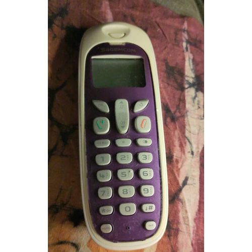 Combiné seul mauve violet et blanc D271a white pour téléphone du même type