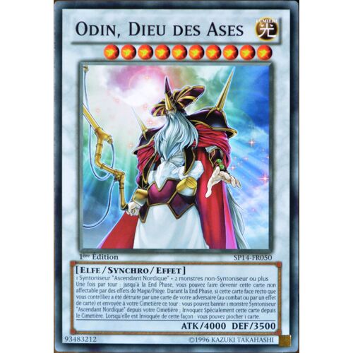 Carte Yu-Gi-Oh Sp14-Fr050 Odin, Dieu Des Ases Neuf Fr