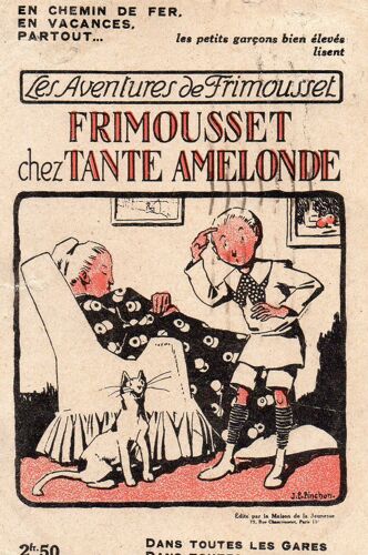 Carte Postale Ancienne Les Aventures De Frimousset- Frimousset Chez Tante Amelonde