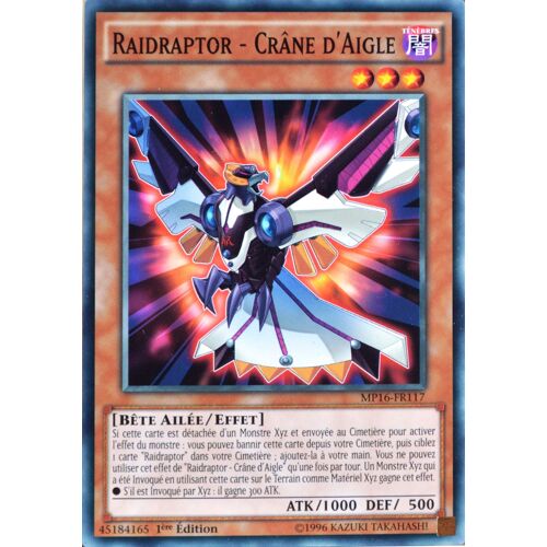 Carte Yu-Gi-Oh Mp16-Fr117 Raidraptor - Crâne D'aigle Neuf Fr