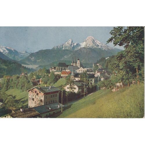 Berchtesgaden. Vue Générale. Timbre Autrichien