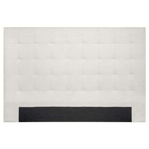Tête de lit capitonnée en tissu beige 180 cm HALCIONA