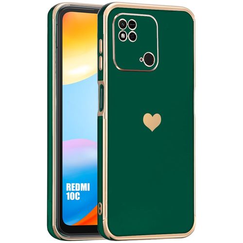 Coque Silicone Pour Xiaomi Redmi 10c Motif CUr Souple Anti-Rayure - Vert Nuit - Booling