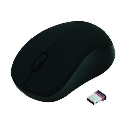 APM - Souris - optique - 3 boutons - sans fil - 2.4 GHz - récepteur sans fil USB - noir