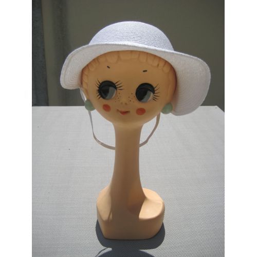 Lot De 2 Chapeaux Blanc Style Casquette Féminin Avec Noeud