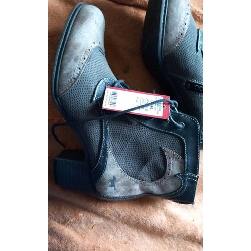 Bottines Mustang Neuves , Taille 40 Grises , Non Portee