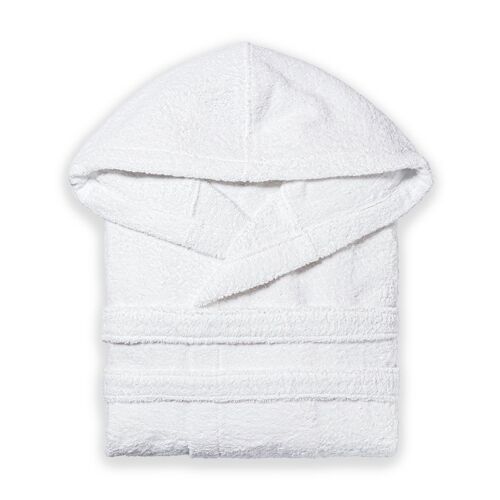PEIGNOIR UNISEXE EN COTON BLANC | TEDDY