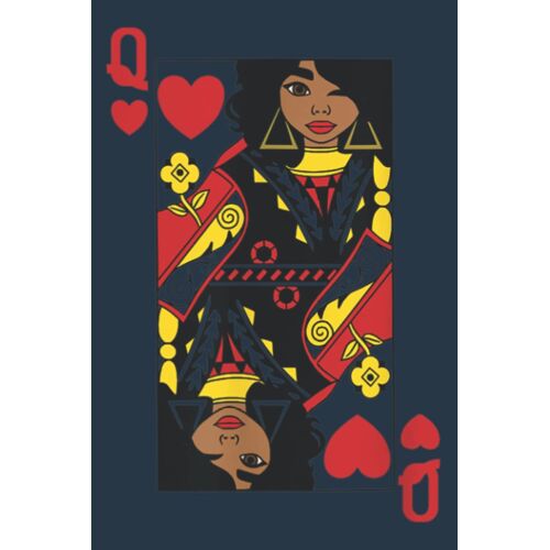 Afro Of Hearts Playing Card African American Graphic Graphic: To Do List Notebook, 120 Pages, Premium Cover Design, Format 6.0 X 9.0 Inches Pages