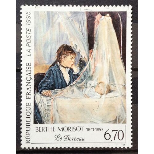 France - Berthe Morisot - Le Berceau 6,70 (Magnifique N° 2972) Obl - Année 1995 - N17442