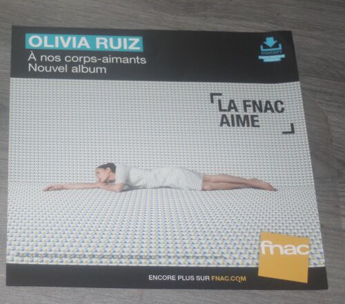 Plv 30x30cm Souple Olivia Ruiz A Nos Corps-Aimants / Magasins Fnac