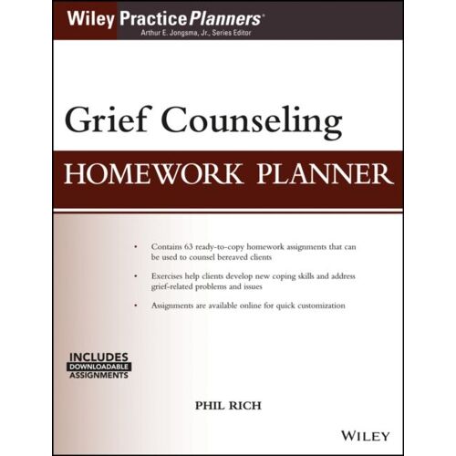 Grief Counseling Homework Planner, (With Download)