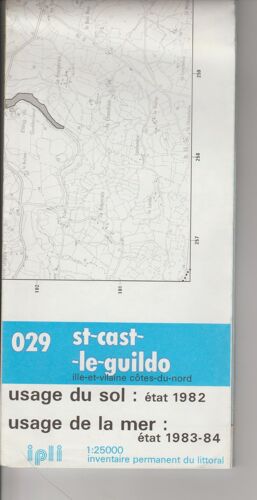 Carte Inventaire Permanent Du Littoral Feuille 029 St-Cast-Le Guildo1:25000 Usage Du Sol Usage De La Mer