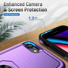 Coque Pour Iphone 6, Housse Armure Protection De Antichoc Anti-Rayures Coque Etui Pour Apple Iphone 6/Iphone 7/Iphone 8 (Violet)