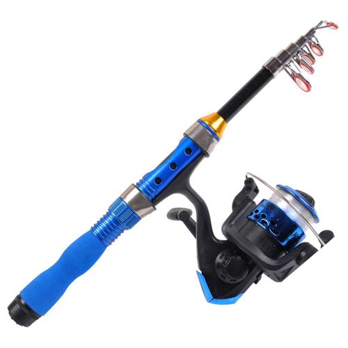 Mini Canne À Pêche De Voyage De Haute Qualité, Ultra Courte, Télescopique, Portable, Poignée Antidérapante, Pour Les Pêcheurs, Mini Canne À Pêche En Mer