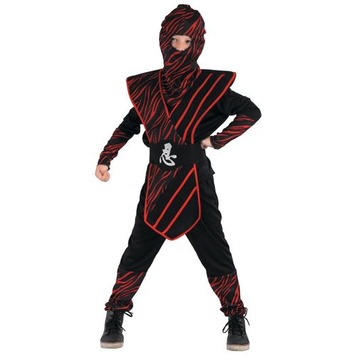 Déguisement Ninja Fauve Rouge Garçon - Taille: L 10-12 Ans (130-140 Cm)