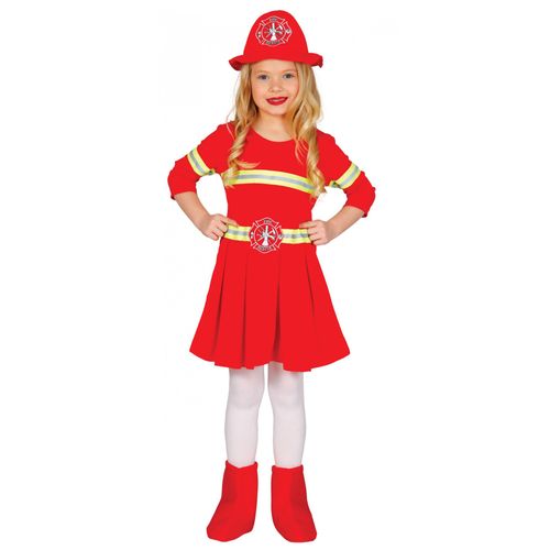 Déguisement Robe Pompier Fille 3 À 4 Ans