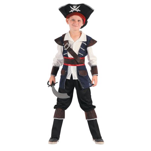 Déguisement Corsaire Des Hautes Mers Garçon - Taille: M 7-9 Ans (120-130 Cm)
