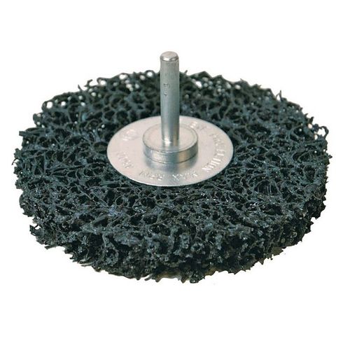 ROUE DE DECAPAGE ABRASIVE SUR TIGE POUR MULTI MATERIAUX Ø 100 MM