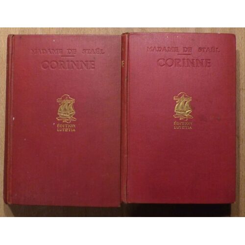 De Stael Corinne Ou L'italie Vol 1 Et 2 Chez Nelson Lutetia