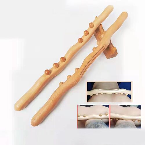 Bâton De Massage Guasha En Bois, Outils De Massage, Manuel, Anti-Cellulite, Masseur Pour Les Épaules, Le Dos, Les Jambes, Femmes Adultes 