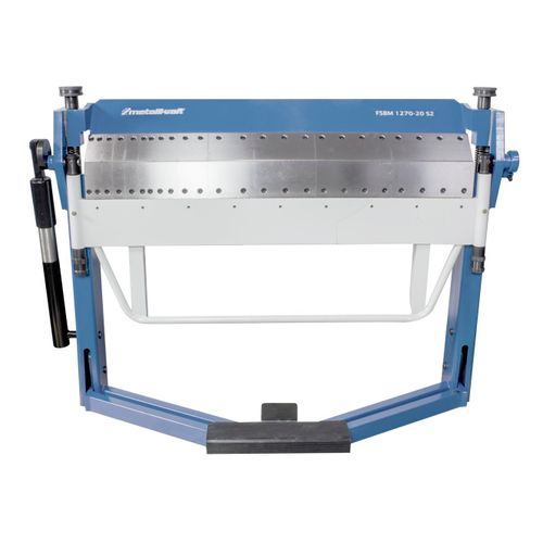 Plieuse de tôle manuelle et à pied largeur du travail 1270 mm 0-135° épaisseurs jusque 2 mm segments en haut et bas Metallkraft FSBM1270-20 HS2