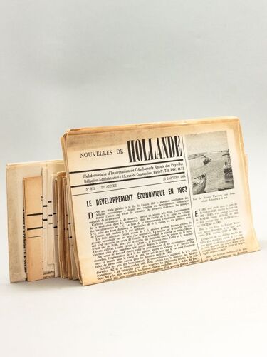 Nouvelles De Hollande. Hebdomadaire D'information De L'ambassade Royale Des Pays-Bas [ Lot De 43 Numéros Non Suivis Du 25 Janvier 1964 Au 27 Septembr