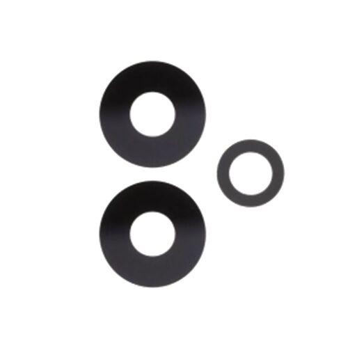 Lentille de Caméra Arrière pour Xiaomi Redmi Note 12 5G (Noir, 3 pcs) Sans Châssis