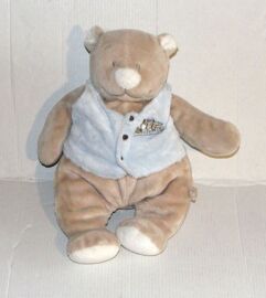 Doudou Ours Noukie's Habit Bleu Train